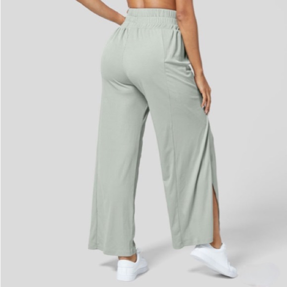 HALARA - High Waisted Split Wide Leg Yoga Pants - Picture 5 of 8